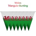 33ft/10m Wales Welsh Dragon 20 Giant Buntings Jubilee Street Event Flags Banners