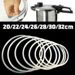 1x 20-32cm Clear Pressure Cooker Sealing Ring Silicone Rubber Replacement Gasket