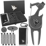 SWIFTEE Premium Golf Gift Set - Tees, Divot Tool, Towel, Hat Clip, Ball Marker