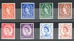 GB QEII 1958 Wildings Graphite Line Set of 8 SG587 - SG594 Mint Hinged (G4)