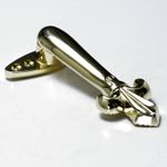 Pair of Polished Brass Quality Stair Clips - Victorian Style - Sprung Hinge