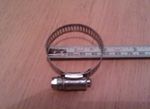 Stainless steel hose clamp fits 19 to 44 mm dia like jubilee clip, band 