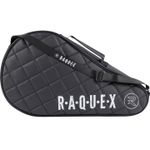 Padel Quilted Tennis Bag 1 Racket Blue/Black Cover Adjustable Strap Raquex