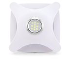 LED Bathroom Extractor Fan Ceiling or Wall  100mm 4" with Draught Shutter