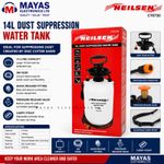14L DUST SUPPRESSION WATER TANK Pump handle & 3 metre long hose