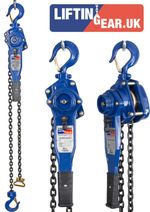 LiftinGear 750kg Manual Hand Ratchet Chain Lever Winch Lifting Pull Hoist