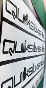 2no QUICKSILVER Self Adhesive Vinyl Decals Surf/Skate/Car Stickers