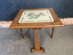 1940s Oak Metamorphic Fire Screen / Side Table – Dual Purpose