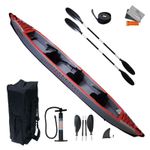 Three Person High Pressure Drop Stitch Inflatable Kayak 485cm  Lenght 2 Paddles