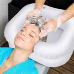 Inflatable Shampoo Basin Sink Portable Drain Hair Washing Blow Up Handicap Bed