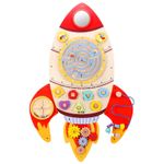 SOKA Wall Element Rocket Activity Wooden Board Fun Space Adventure for Kids 3+
