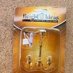 Bright Ideas 12V 1:12 Dollhouse Ceiling Light Chandelier Gold Clear LT8001