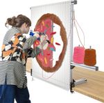 NODOCA 90cm Aluminum Tufting Frame Rug Making Stand Adjustable Spikes Kit