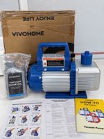 VIVOHOME 3.5CFM 1/4HP Vacuum Pump HVAC Single Stage Rotary Vane 240V VP125