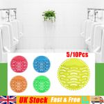 5/10 Pcs Urinal Screen Mat Pad Deodoriser Anti Splash Toilet Fresh Fragrance UK