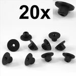 20x Plastic Nuts Unthreaded Engine Wheel Arch Cover Undertray Splashguards clips