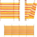 Beach Camping Windbreak Striped Outdoor Wind Shelter 150 X 287CM Waterproof Gear