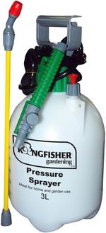 3 Litre Garden Weed Killer and Fertiliser Pressure Sprayer with Carry Strap