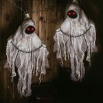 ANIMATED GHOST HALLOWEEN DECORATION 3FT FACELESS GHOST GHOUL SOUND LIGHTS