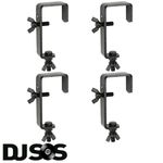 4 X New G-Clamp 50mm Stage DJ Lighting G CLAMP Black Light Effects Clamps Gclamp