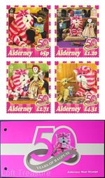 Alderney Stamps: "50 Years of Bagpuss" MNH Presentation Pack 2024