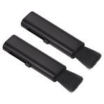 Keyboard Cleaning Brush, 2 Pack Telescopic Window Groove Cleaning Brush, Black