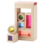 WOODEN RAINBOW SOUND BLOCKS BABY SENSORY TOYS MONTESSORI STACKING BUILDING 