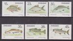 (F350-57) 1989 Zimbabwe set of 6stamps fish (BG)  (DL64)