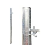 BATEMAN GALVANISED METAL GATE AUTOCATCH SLAMMING POST 114.3mm 4 1/2" x 2m Lon