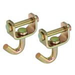 Ratchet Swivel J Strap Hook Load 11023 Lbs Zinc Color for 2" Tie Down Strap 2pcs