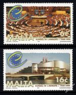 Malta 1999 50th Anniversary Council of Europe SG 1100 SG 1101 Unmounted Mint MNH