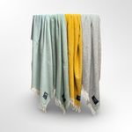 The Golden Eagle Herringbone 100% Wool Throw Large Blanket Rug Recycled Wool