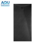 AQU Bathroom Shower Tray Square/Rectangle Black Walk In Shower Base 11 Sizes