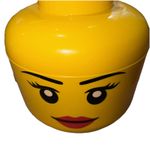  Lego lady Storage Head Tub Large Used excellent condition 
