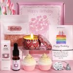 BaiCai Birthday Gifts for Women, Unique Pamper Gifts Basket for Her, Rose S 6AXD