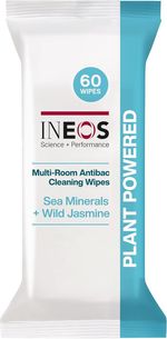 INEOS Next-Gen Antibac Multi-Room Disinfectant Biodegradable 60 Wipes, Sea... 