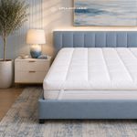 Duck Feather & Down Mattress Topper 12.5cm Deep, Cotton Cover, Soft & Breathable