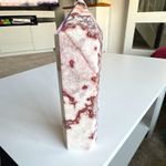 Pink Crazy Lace Agate Crystal Tower - 905g - 19cm tall x 5cm x 5cm