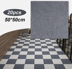 20Pcs Carpet Tiles 5m2 Commercial Retail Office Home Shop Premium Flooring