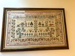 Framed Cross Stitch Sampler "To every thing there is a season" Alphabet 1999