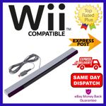 SENSOR BAR FOR NINTENDO WII & WII U WITH STAND WIRED INFRARED RECEIVER - NEW 