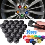 17mm/19mm/21mm 20Pcs Alloy Wheel Nut Bolt Covers Caps Universal Set For Any Car