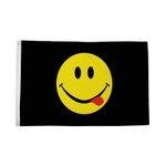 Flagtex Smiley Face Acid Flag Acid Smiley Flag Rave Flag with Eyelets