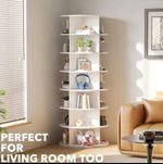 7 Tier Rotating Shoe Rack Tower Spinning Shoe Display  Shoe Organizer