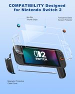 Ultra-Thin Dockable Protective Cover with 9H Tempered for Nintendo Switch 2,