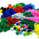 Craft Pom Poms 8mm 10mm 15mm 25mm 50mm Pompoms Many Colours & Pack Sizes