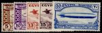 EGYPT  SG214-218, 1933 1st aviation congress set, M MINT. Cat £100.