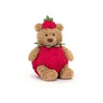 Jellycat Bartholomew Bear Strawberry Limited Release Plush Doll Tags + Dust Bag