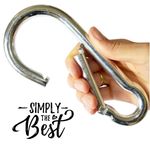 Large Galvanised CARABINER CLIP Heavy Duty Snap Hooks 🔗 15mm x 200m long