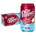 Dr Pepper Creamy Coconut 355ml x12 Cans American USA Imported Soda
